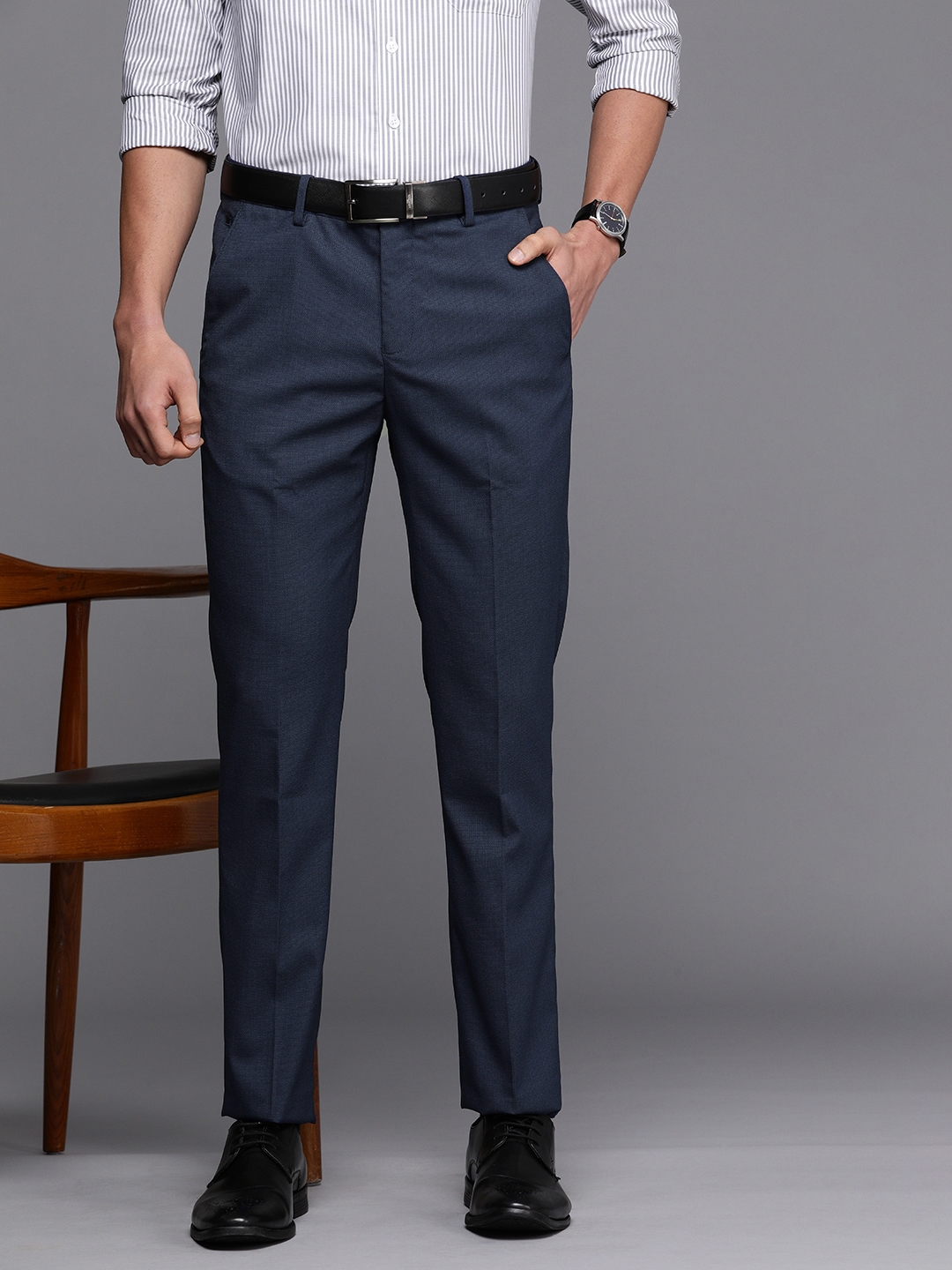 50% OFF on Louis Philippe Sport Men Slim Fit Chinos Trousers on Myntra