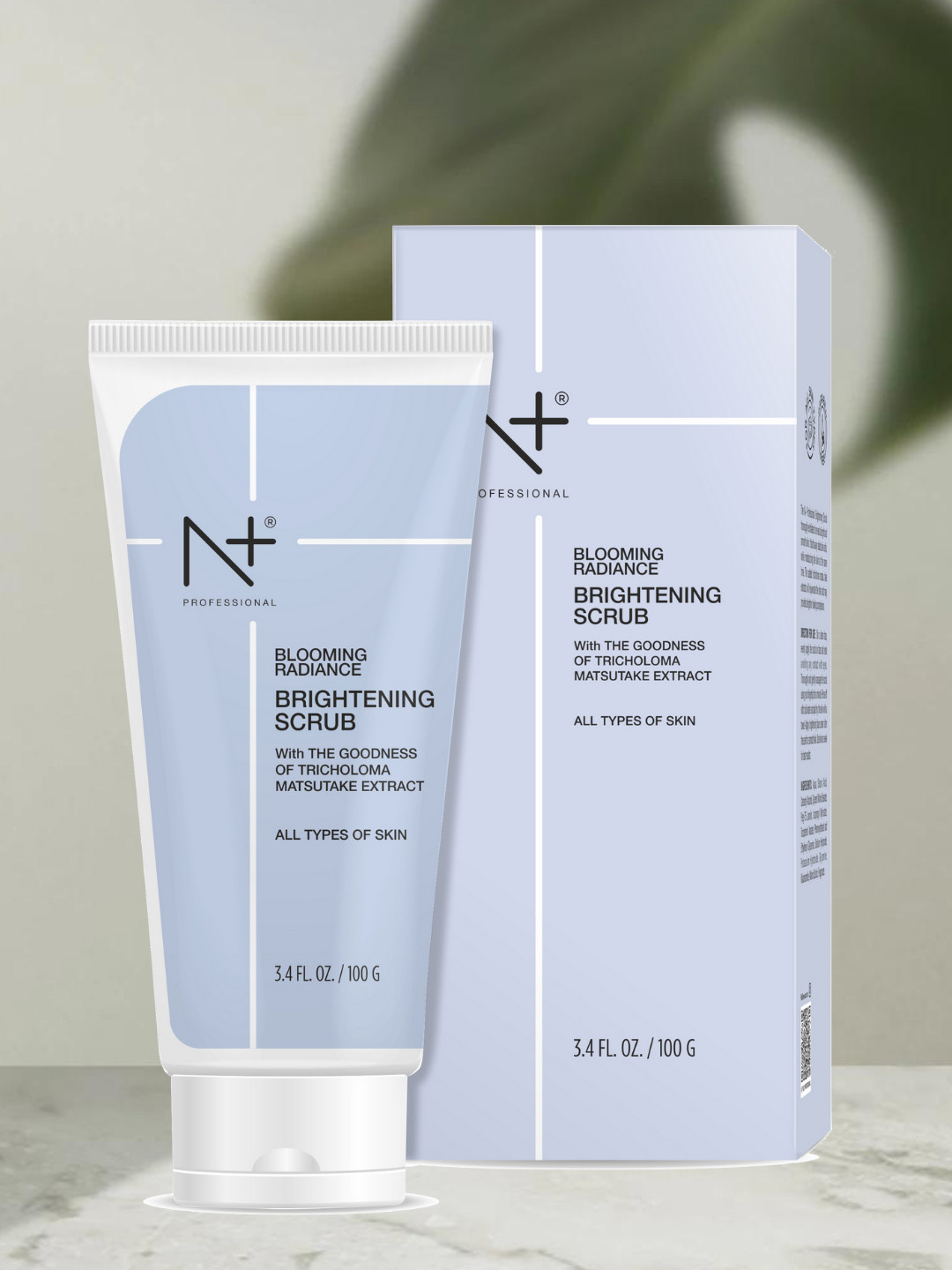 N Plus Professional Blooming Radiance Brightening Scrub with Tricholoma Matsutake - 100 g