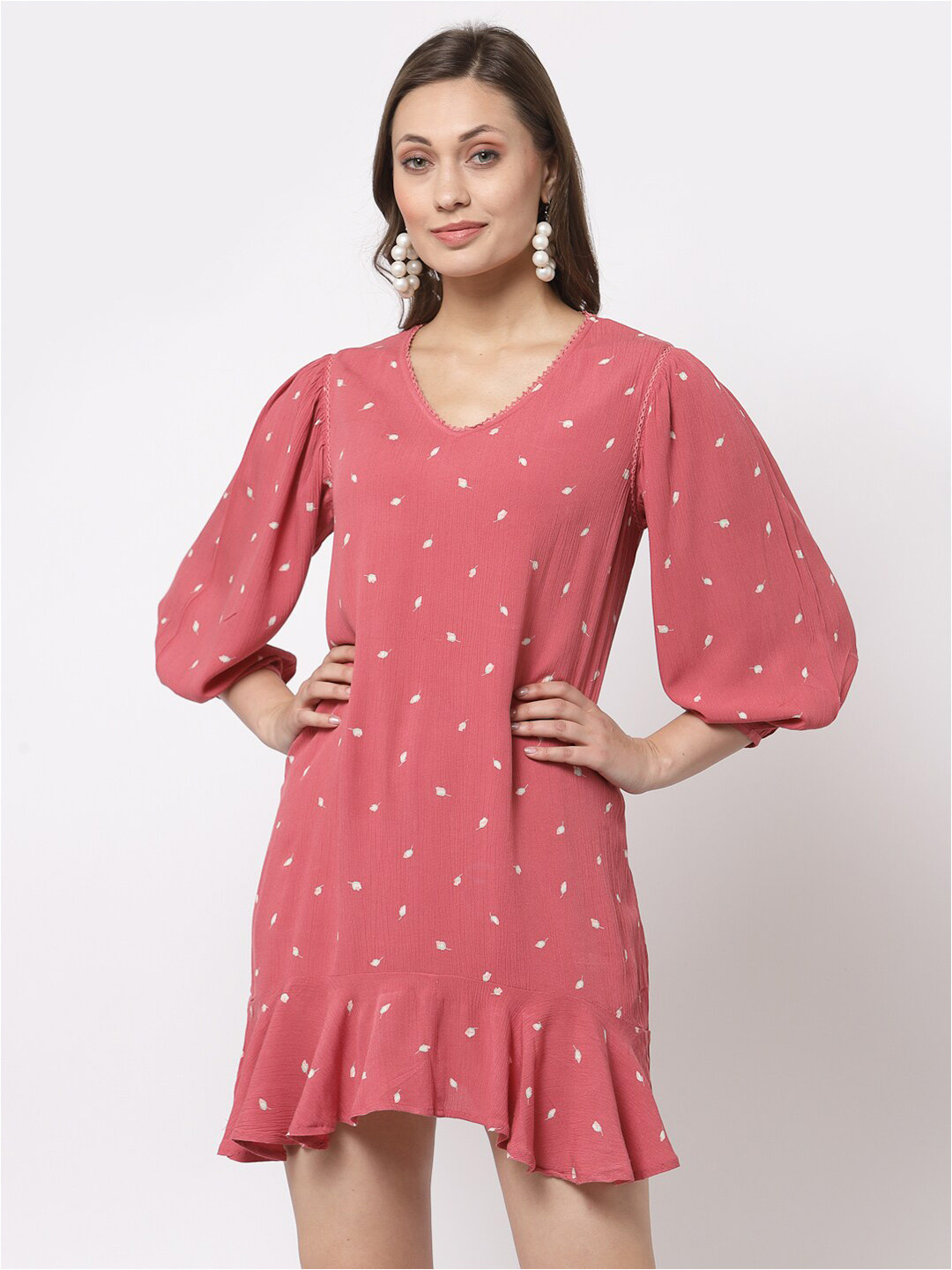 Gipsy Peach-Coloured A-Line Dress