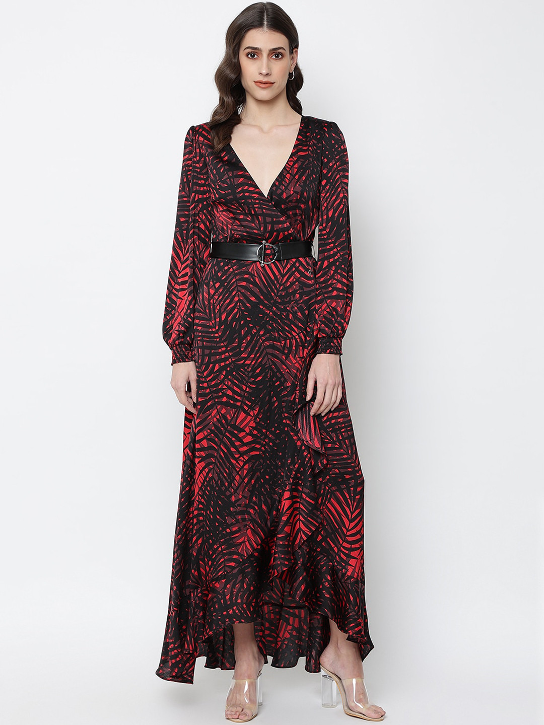 GUESS Red Floral Maxi Dress