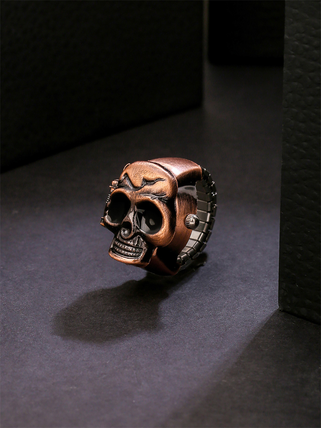 Yellow Chimes Unisex Brown Analog Stretchable Watch Ring