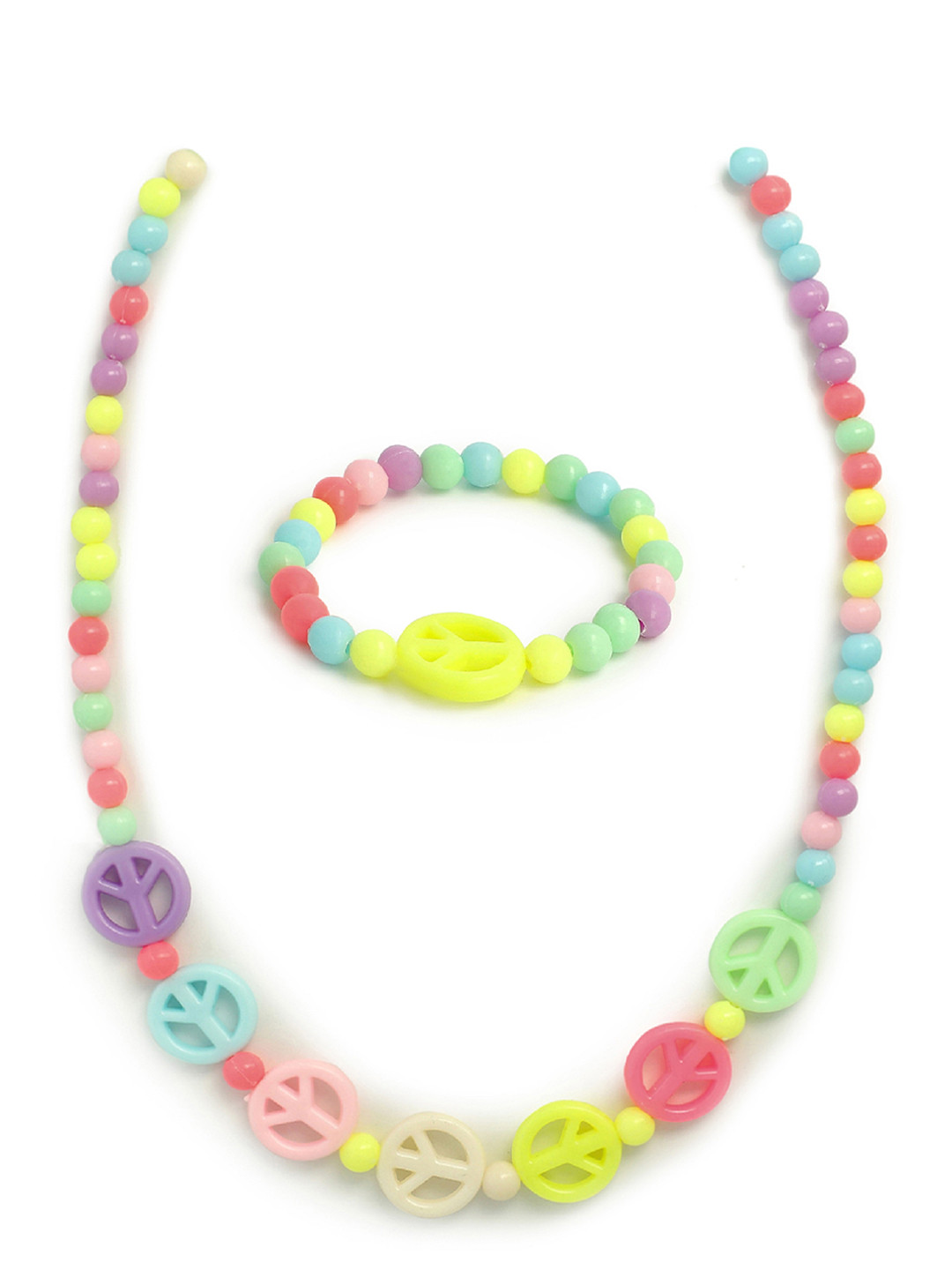 EL REGALO Girls Yellow & Purple Jewellery Set