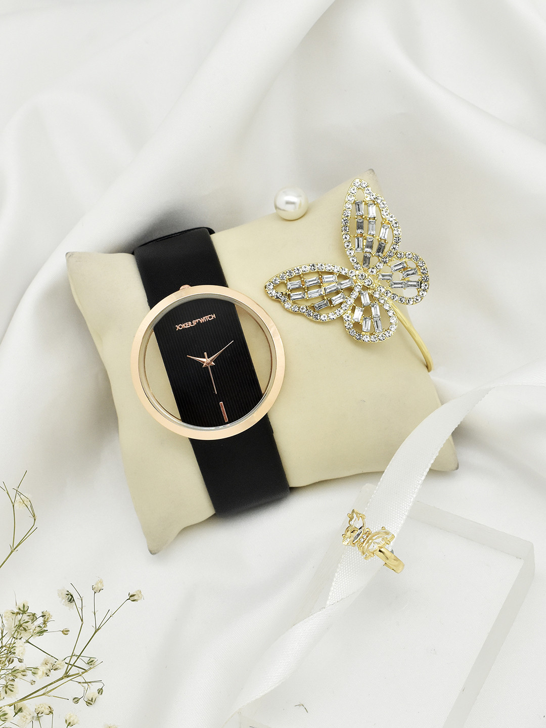 JOKER & WITCH Women Rose Gold Watch Gift Set