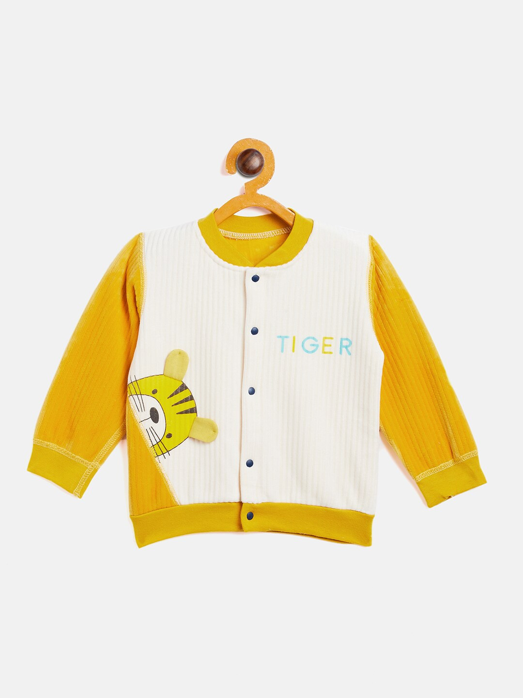 Camey Unisex Kids Yellow Printed Sweatshirt