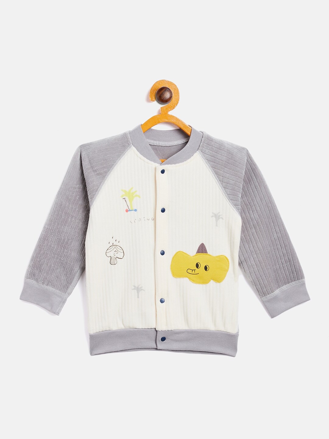 Camey Kids Grey Colourblocked Sweatshirt
