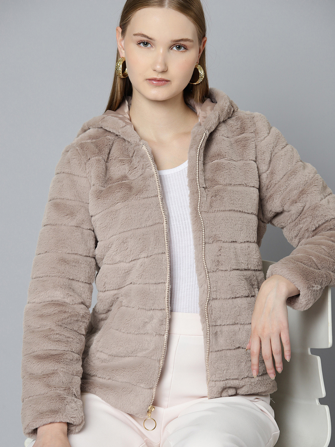 Chemistry Women Hooded Tailored Jacket