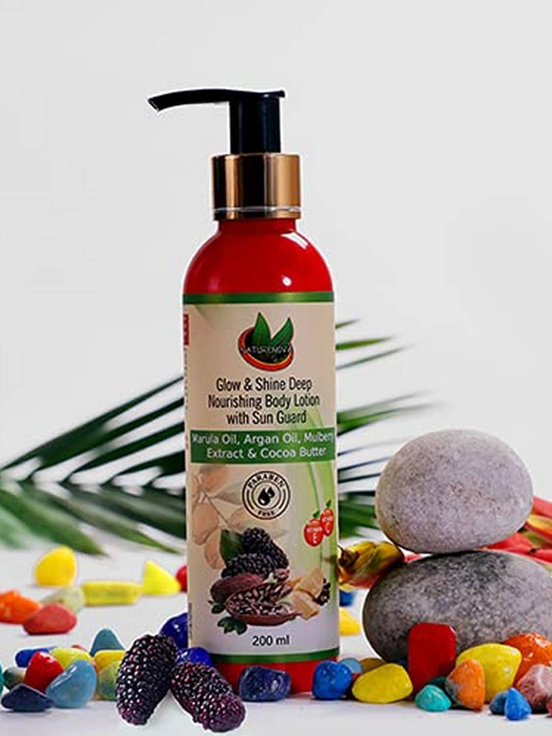 NatureNova Herbals Glow & Shine Deep Nourishing Body Lotion with Sun Guard 200 ml