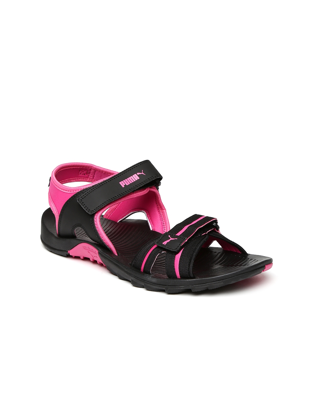 Buy Puma Women Black Pink Comfy DP Sports Sandals Sandals for Women 1823259 Myntra