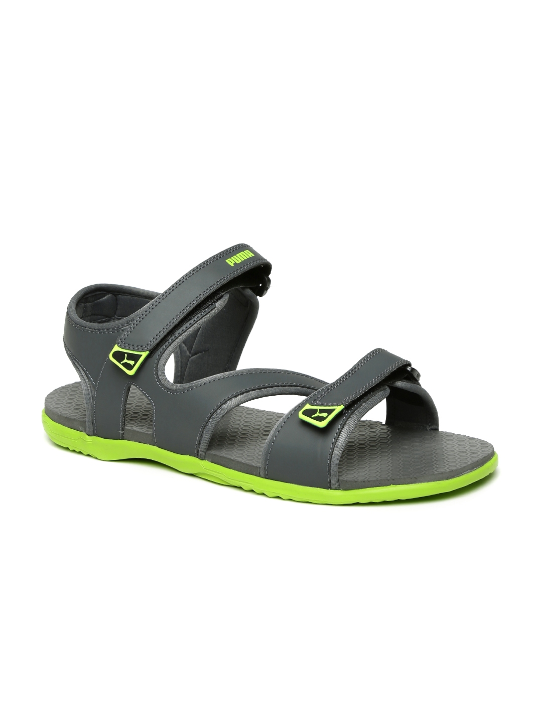 puma green sandals