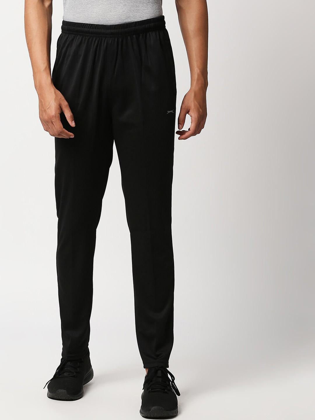 Black Panther Men Black Solid Active Fit Track Pants