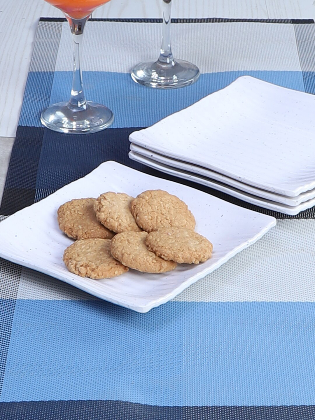 CDI White Solid Square 4pcs Serving Dish