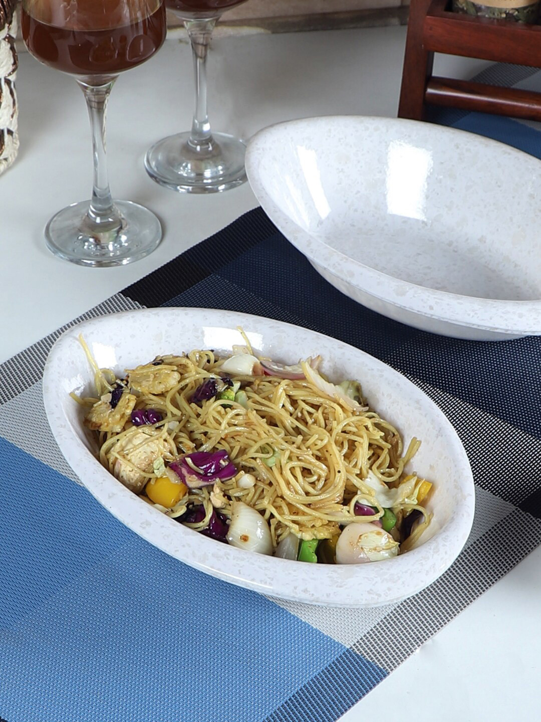 CDI Set Of 4 White Oval Shaped Serving Dish