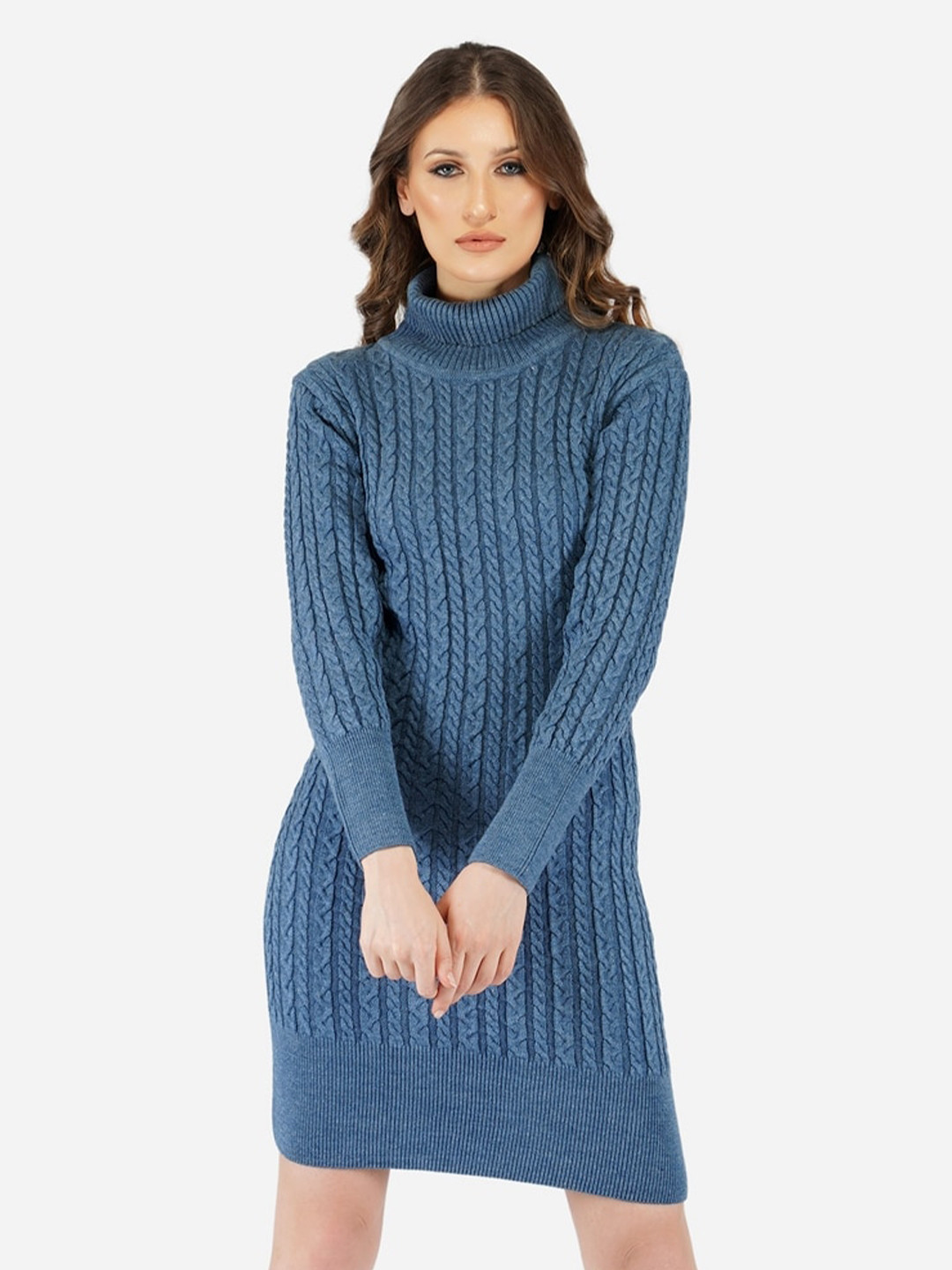JoE Hazel Women Blue Striped Jumper Dress