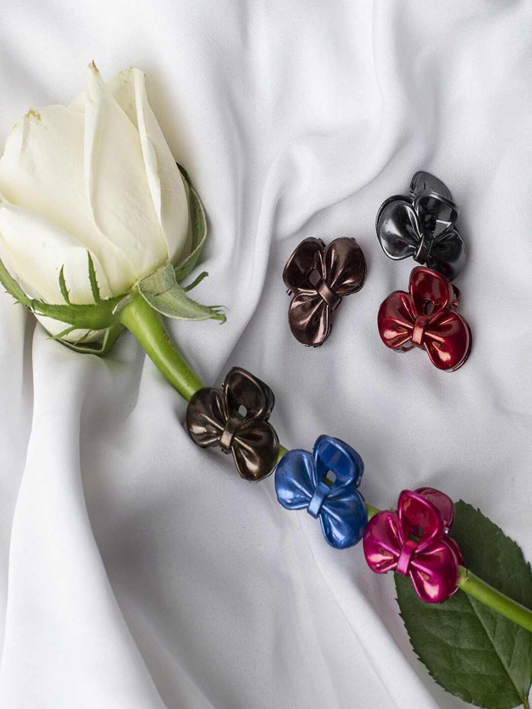 Jewelz Girls small Multicolored  Set of 6 Hair  Claw Clip