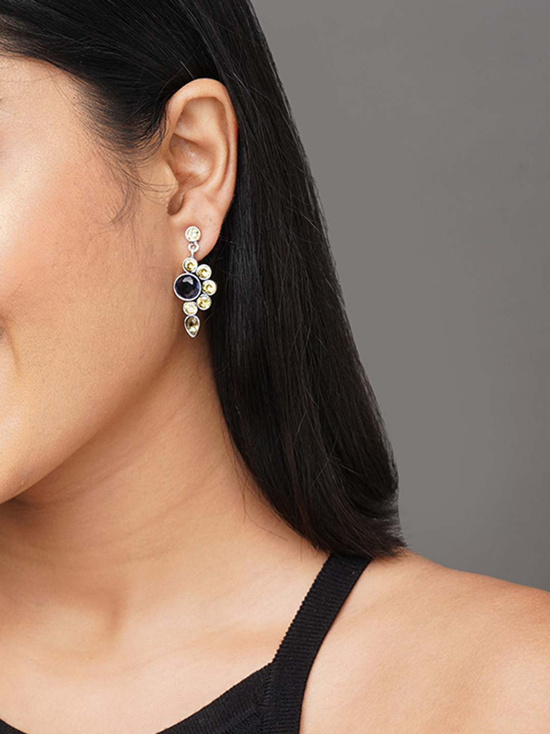 Binnis Wardrobe Yellow Contemporary Drop Earrings