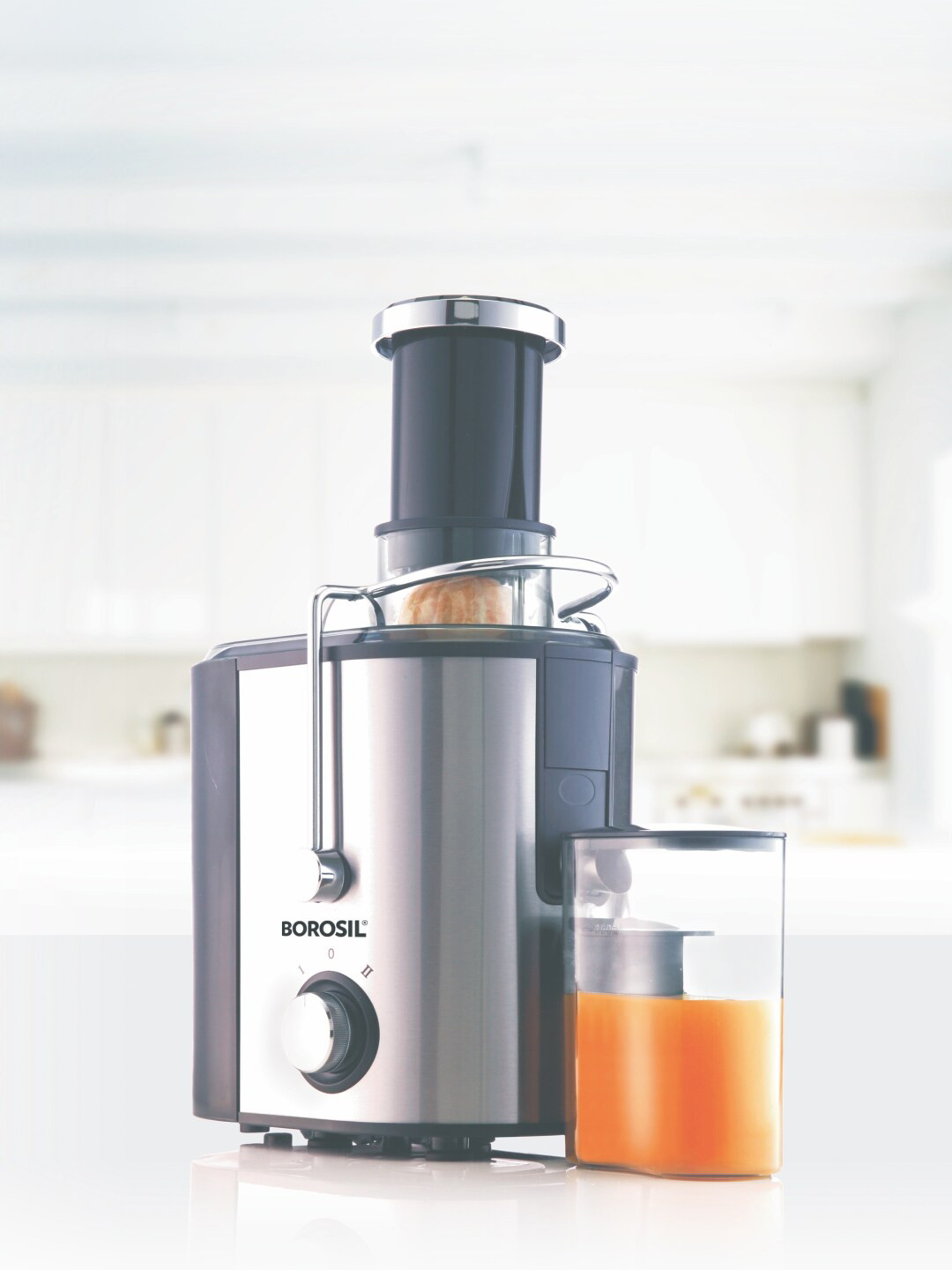 Borosil Primus Plus Centrifugal Plastic Safety Lock Wet and Dry Grinder with Juicer-500W