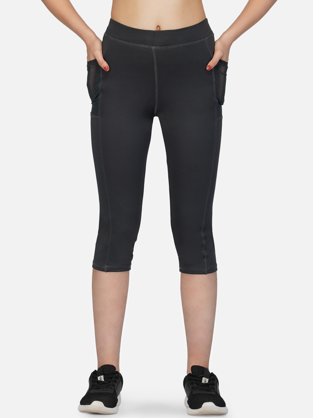 IMPERATIVE Women Grey Tights Pant