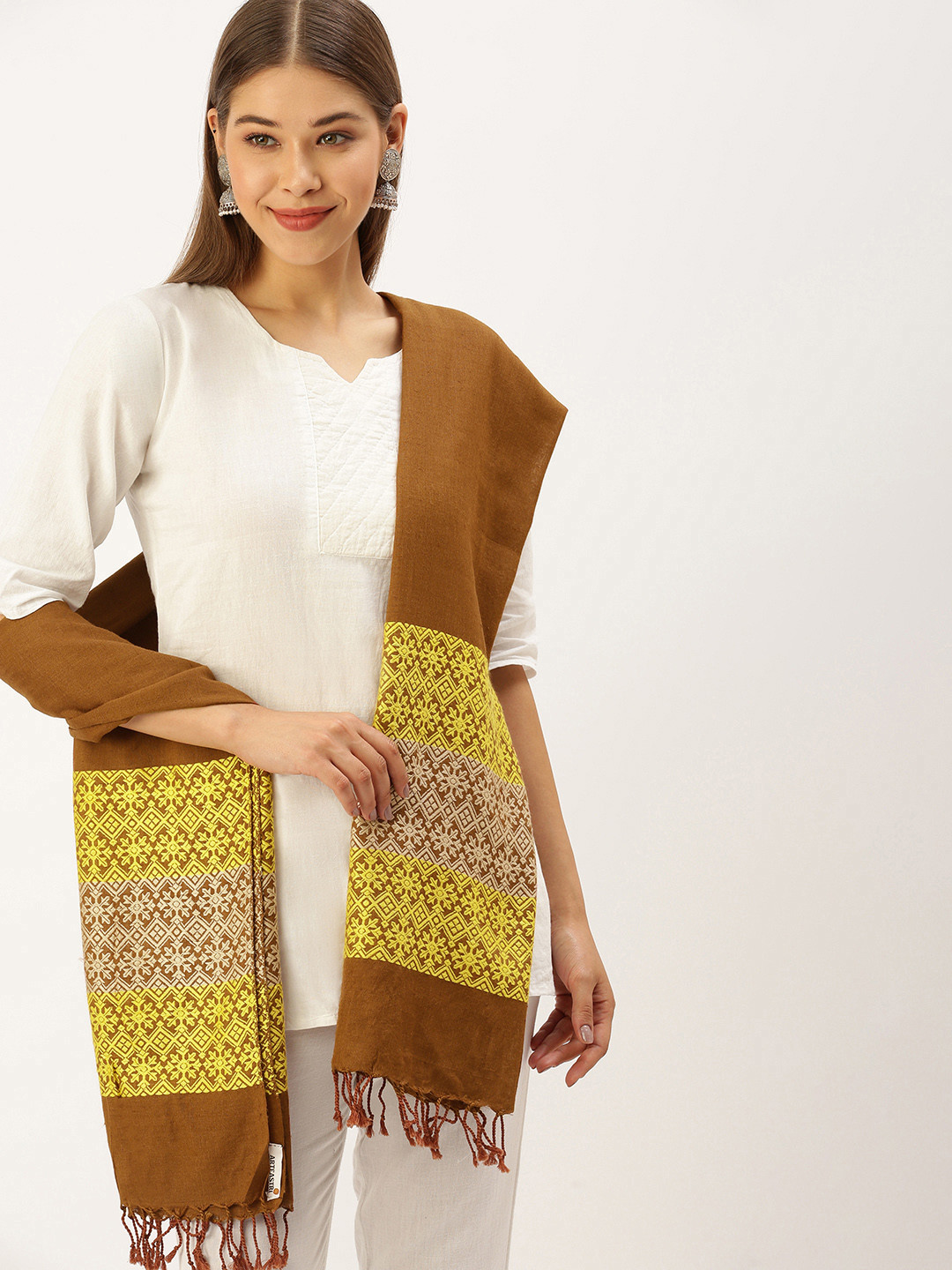 ArtEastri Cotton Eri Silk Stole