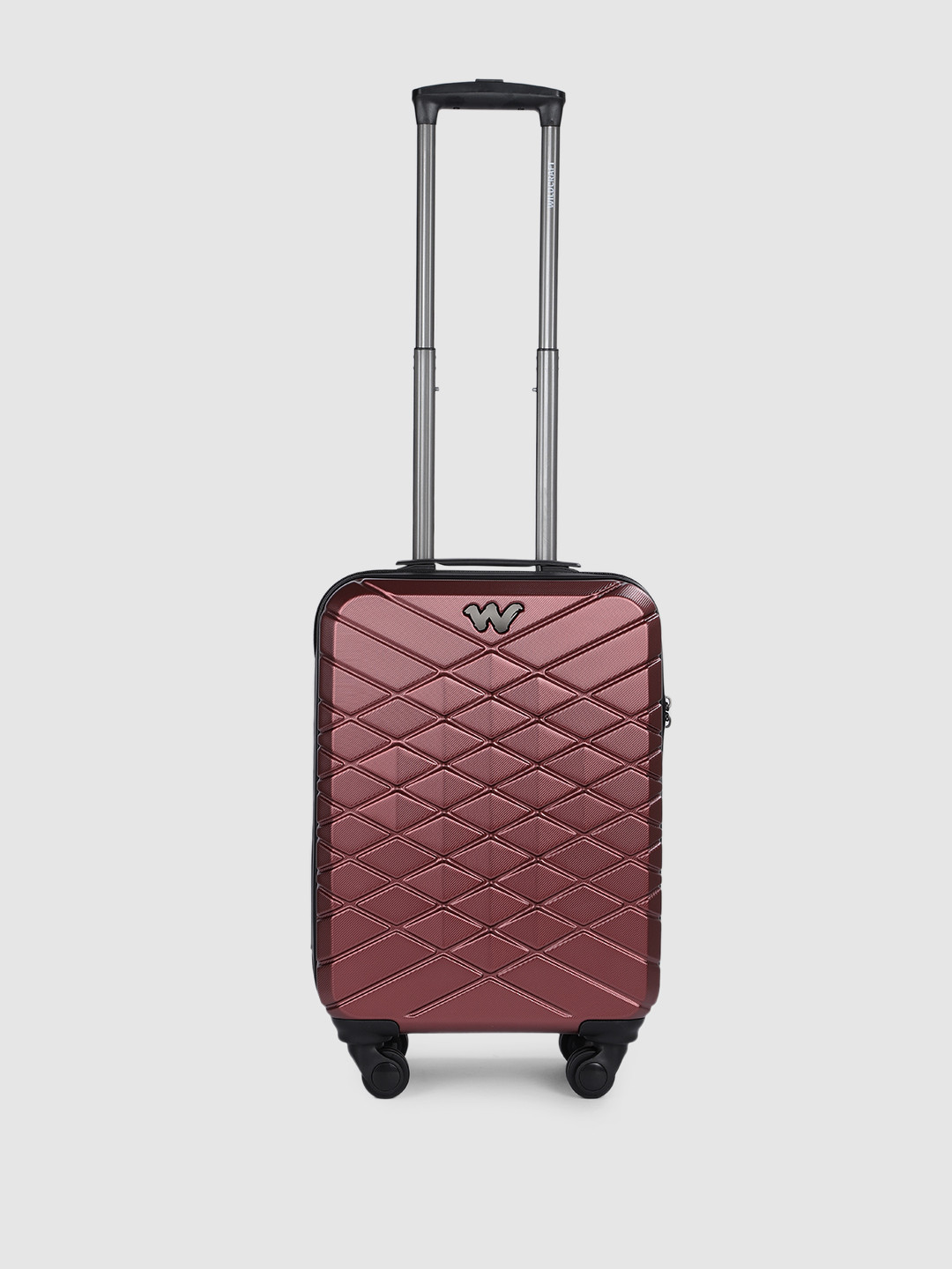 Wildcraft Unisex Maroon Textured Hard Sided Saiph Cabin Trolley Bag