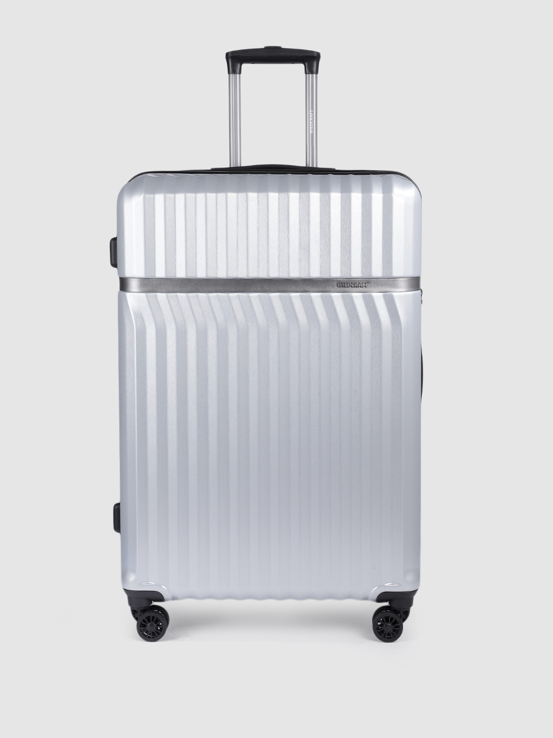 Wildcraft Silver Textured Hard Sided Canopus Large Trolley Bag