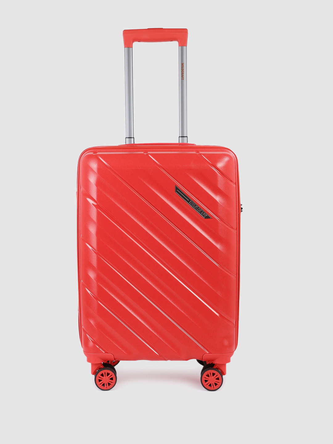 Wildcraft Unisex Red Textured Hard Sided Columbus Cabin Trolley Bag