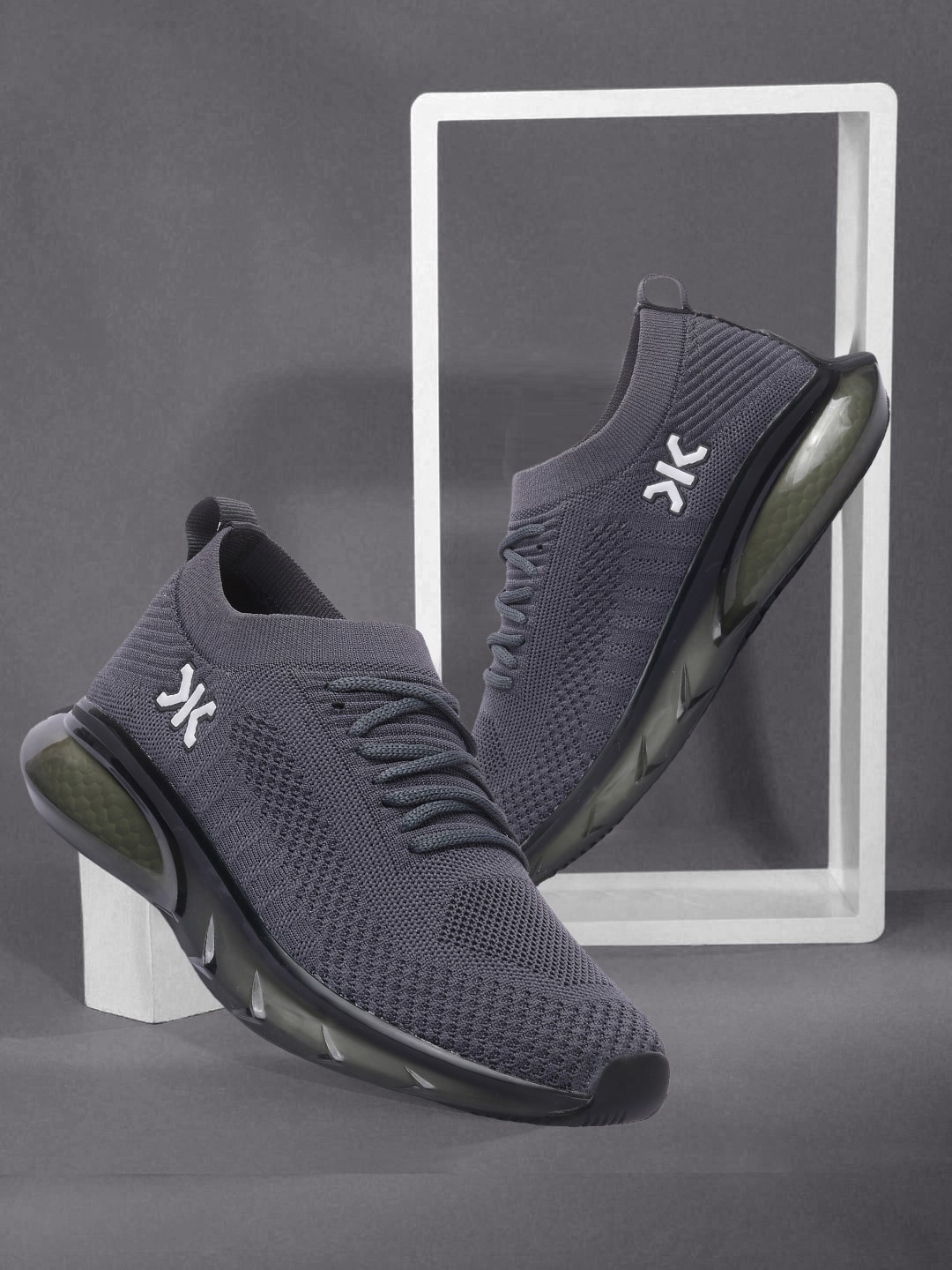 Killer Men Grey Solid Sneakers