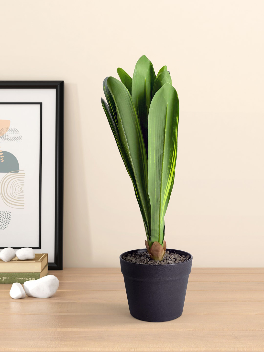 Living scapes by Pantaloons Green Artificial Flower Potted Plant