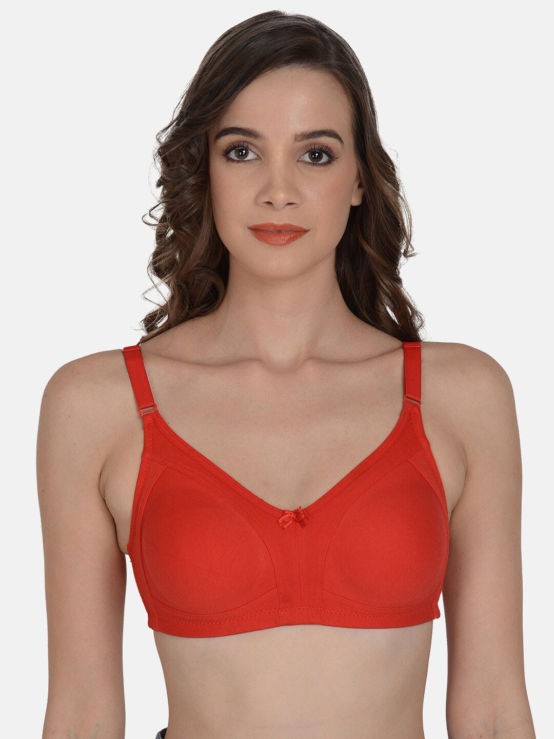 mod & shy Red Solid Non-Wired T-Shirt Bra