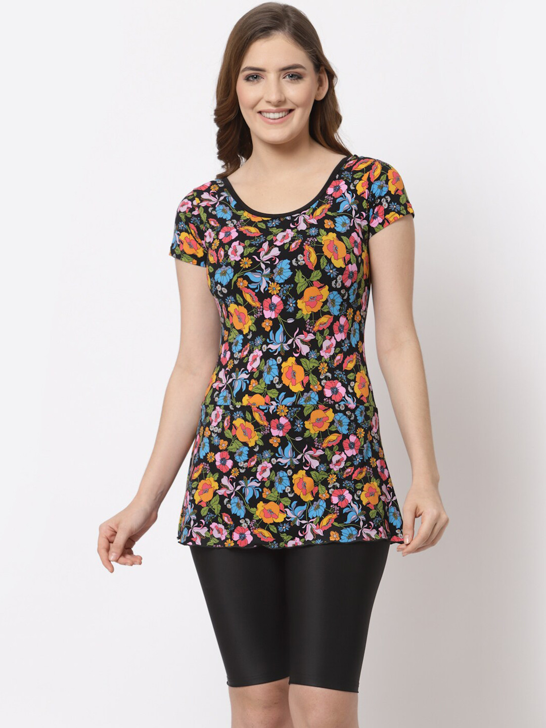 CUKOO Women Pink & Black Printed Pantsuit