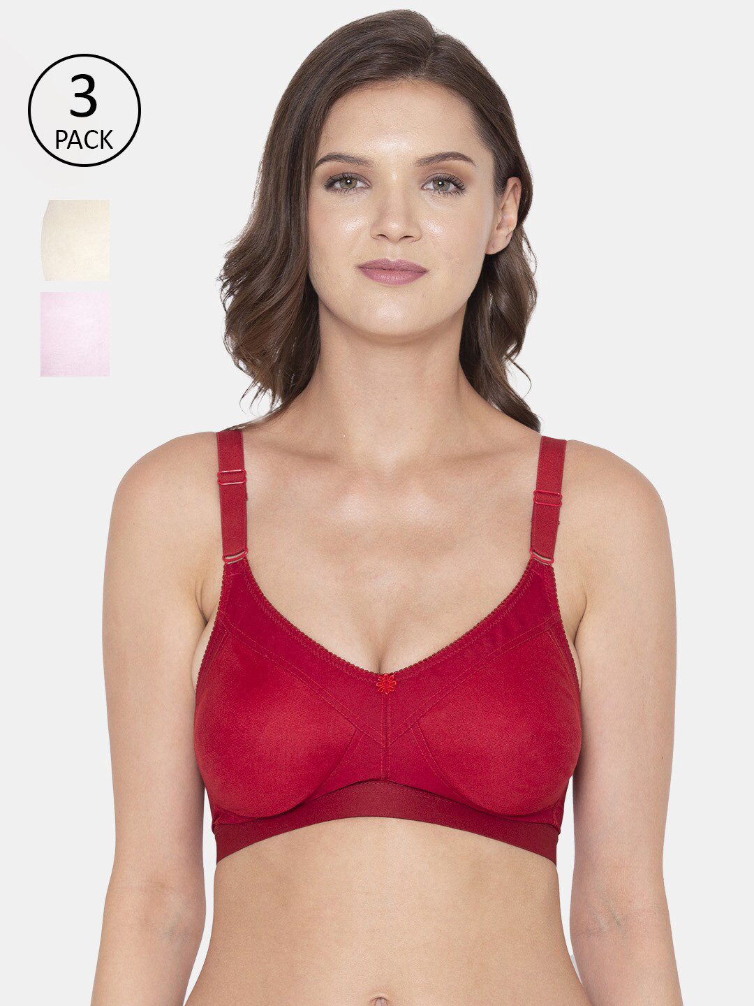 Souminie Red & Pink Bra