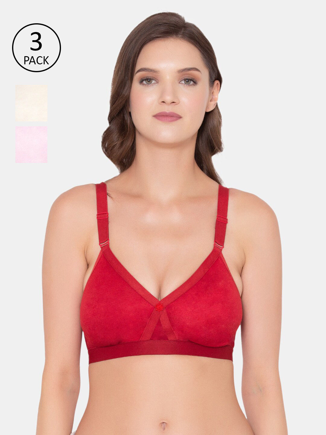 Souminie Red & Pink Bra