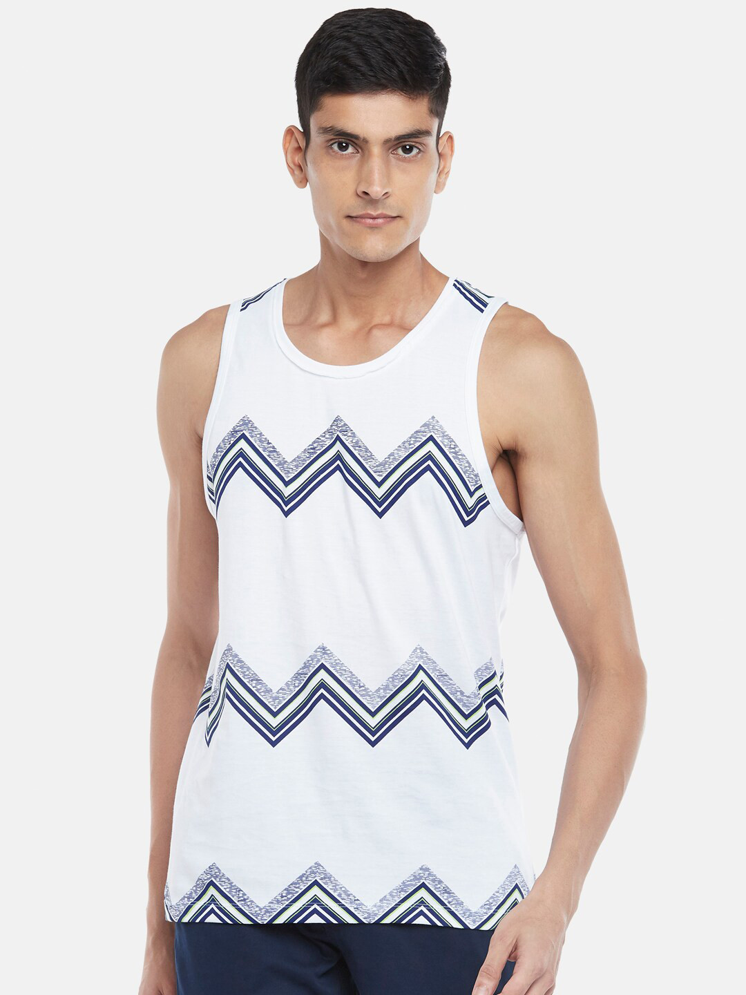 Urban Ranger by pantaloons Men White Printed Slim Fit T-shirt