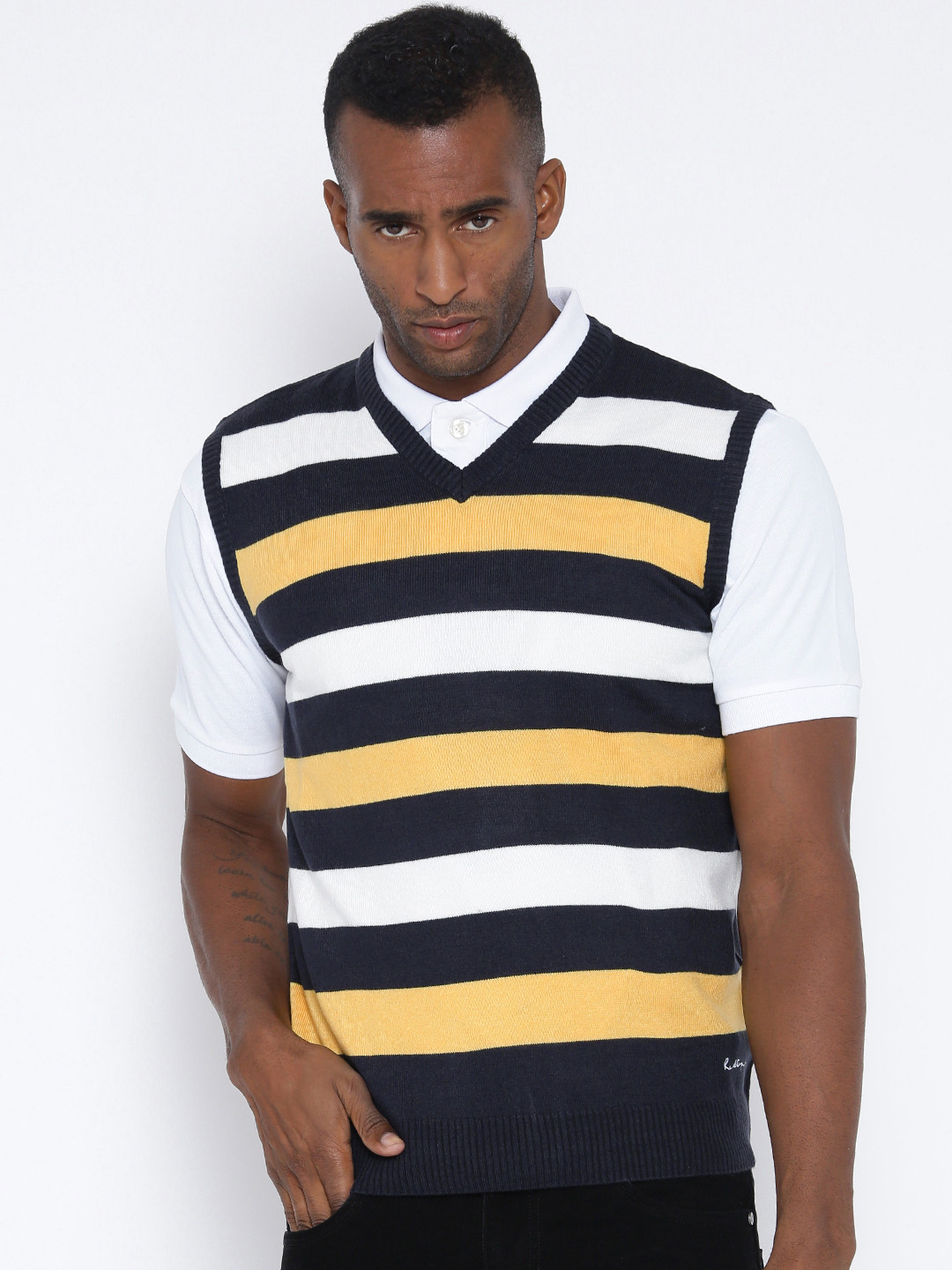 Buy Red Tape Navy \u0026 Yellow Striped 