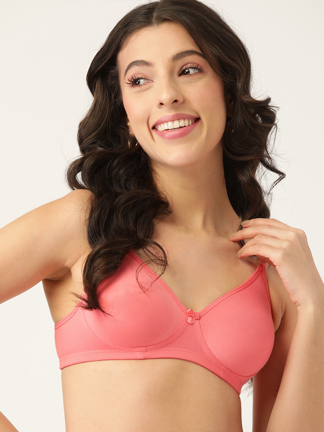DressBerry Pink Solid T-shirt Bra