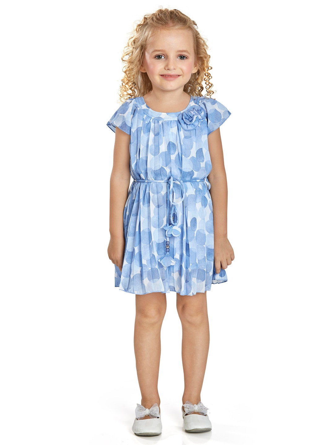 Peppermint Blue Chiffon Dress