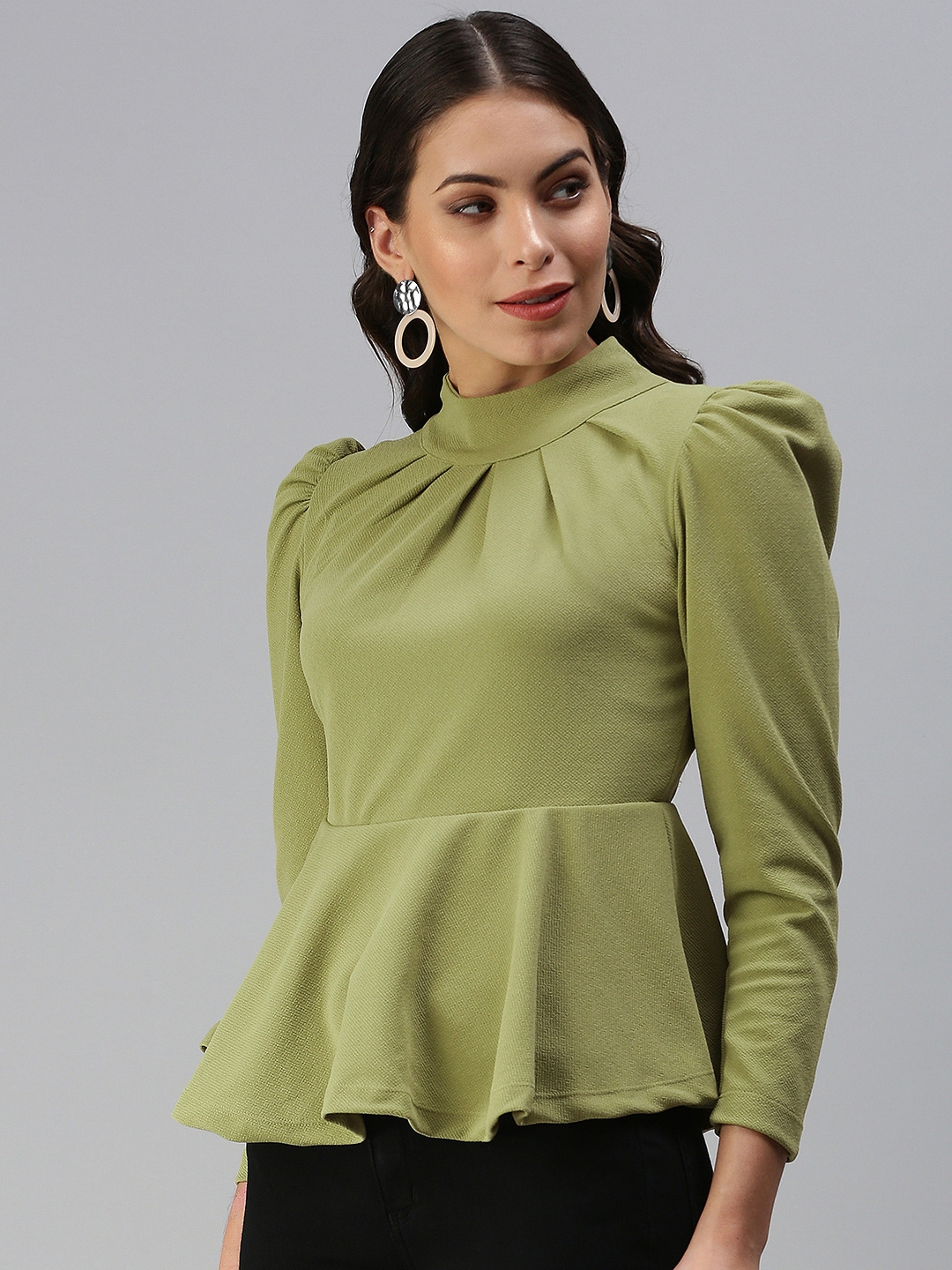 Olive deals peplum top