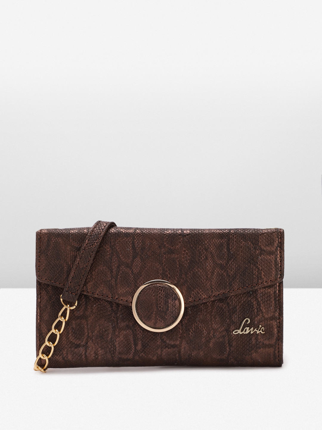 Lavie Cheetah Textured Structured Party Sling Bag