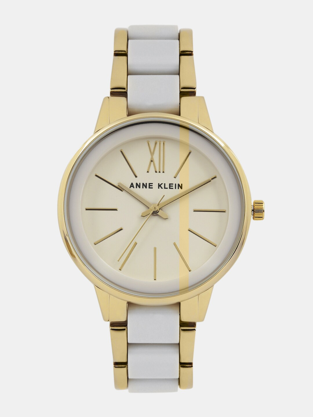 ANNE KLEIN Women Beige Analogue Watch AK1412IVGBJ