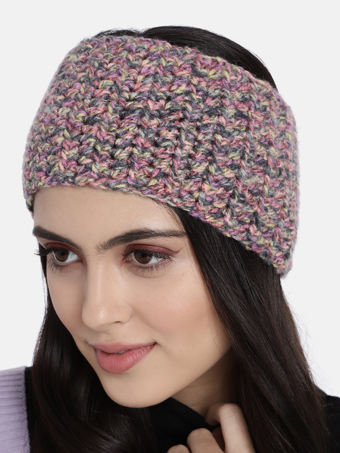 Magic Needles Multicoloured Handmade Crochet Headband