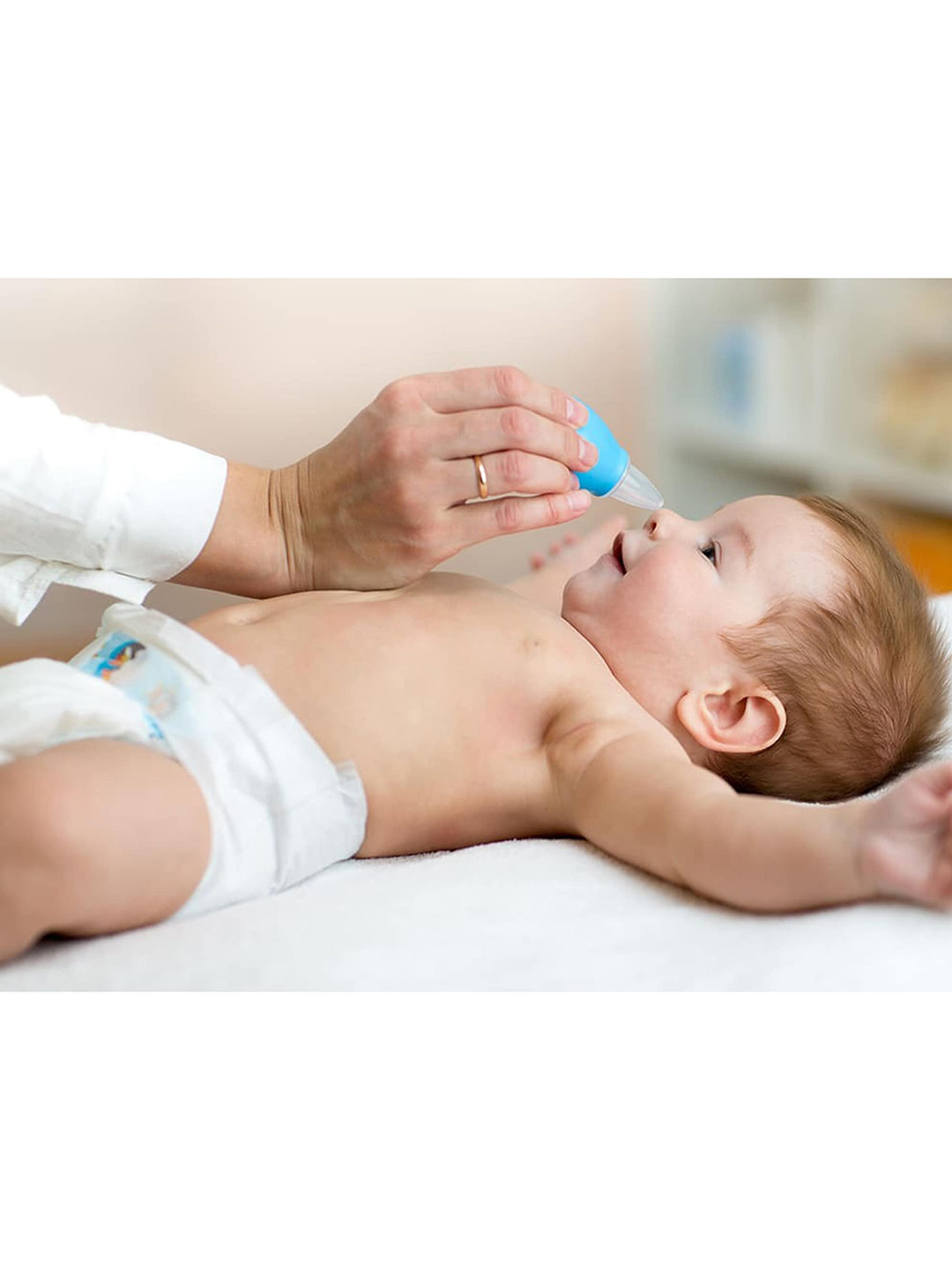 The Little Lookers Kids Blue Vacuum Aspirator Nose Cleaner