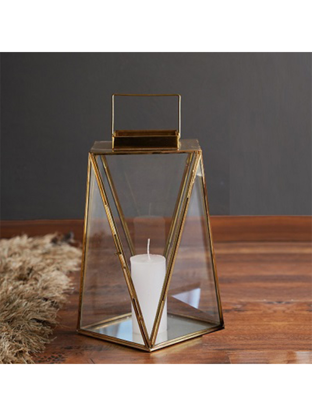 Folkstorys Unisex Gold Candle Holders
