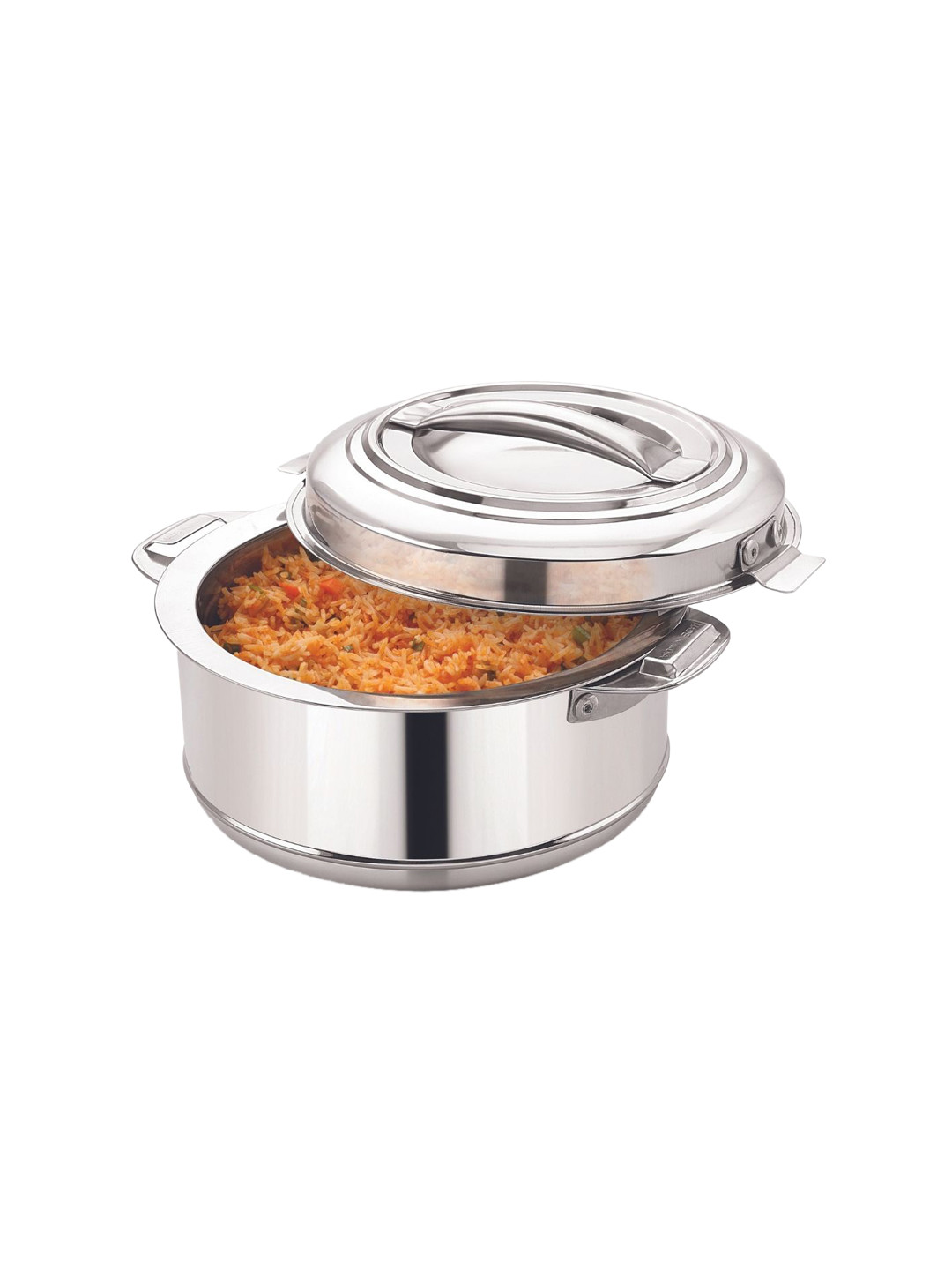 MAGNUS Silver-Toned Stainless Steel Casserole With Lid 3000ml