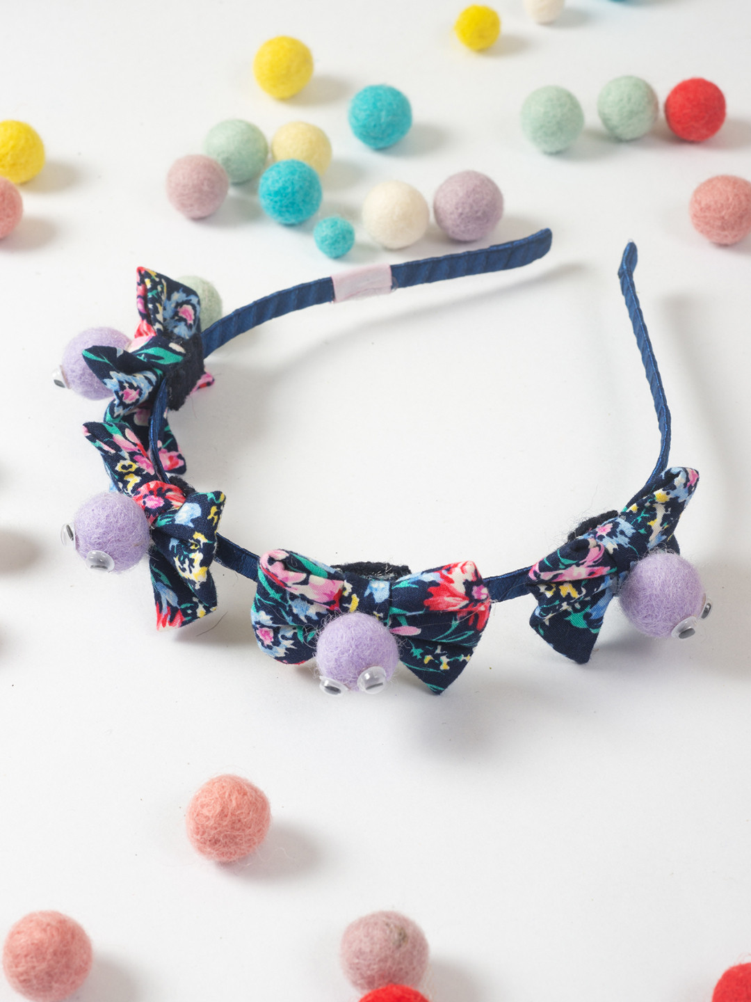 Choko Girls Blue & Purple Embellished Hairband