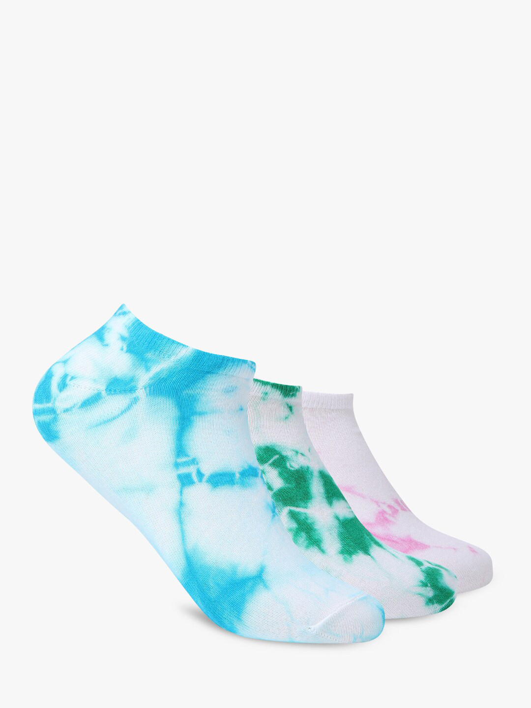 Smarty Pants Women Pack Of 3 Assorted Tie-Die Cotton Ankle Length Socks