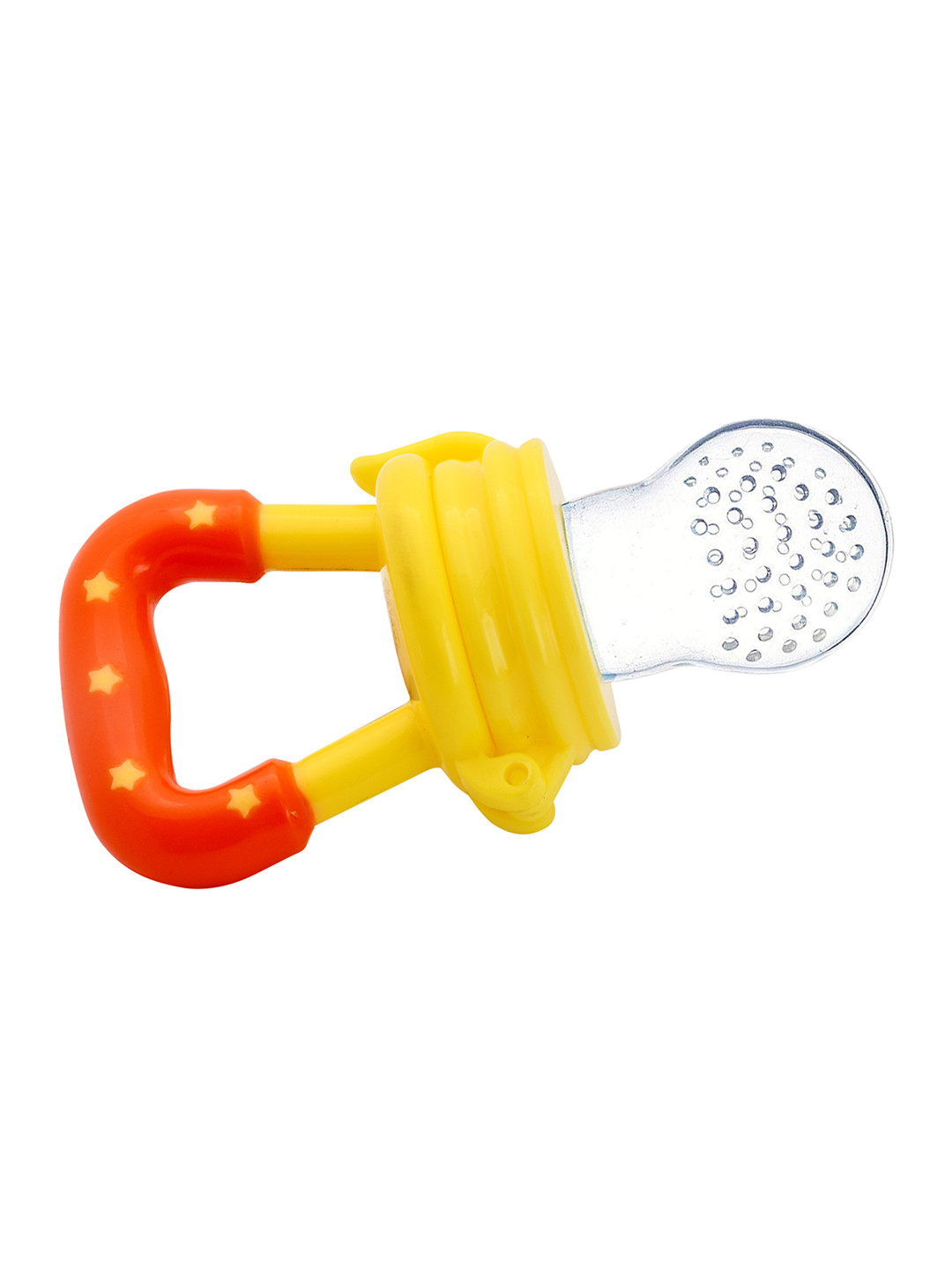 The Little Lookers Kids White Solid Squeeze Food Grade Silicon Bottle Feeder & Fruit Pacifier