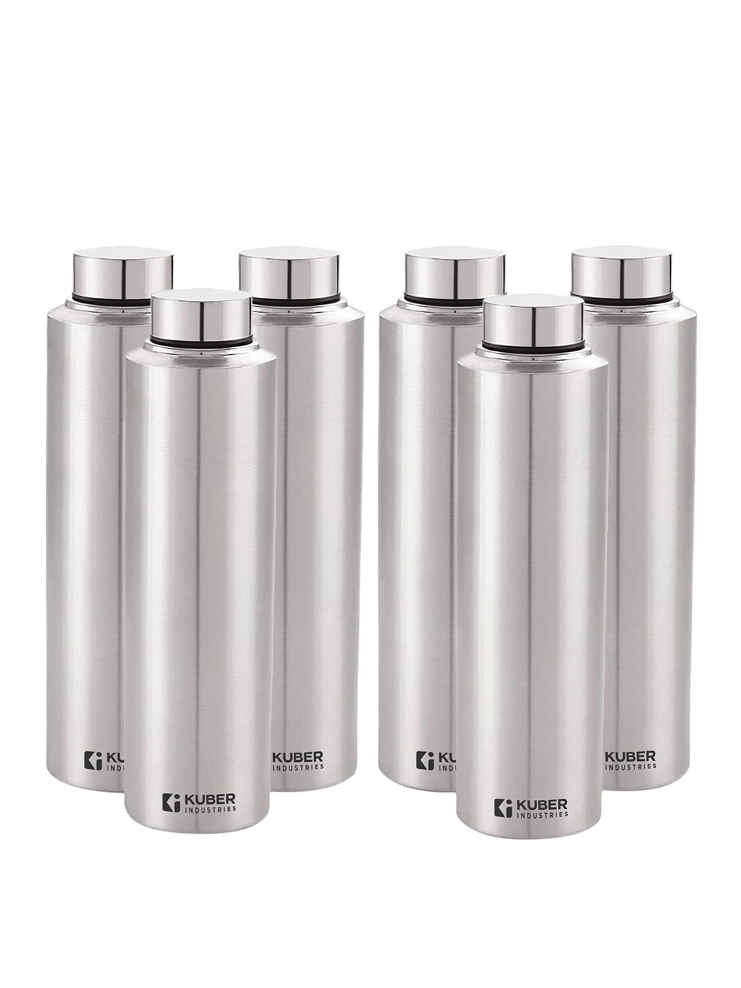 Kuber Industries Steel Solid Stainless Steel Spill Proof 6 Piece Flask - 1L