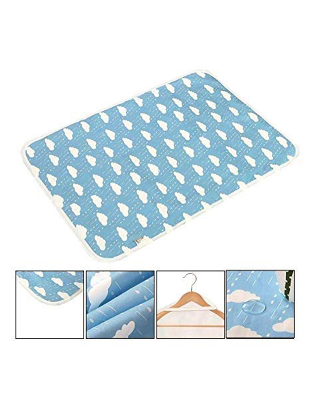 SYGA Blue Baby Bed Dry Sheet