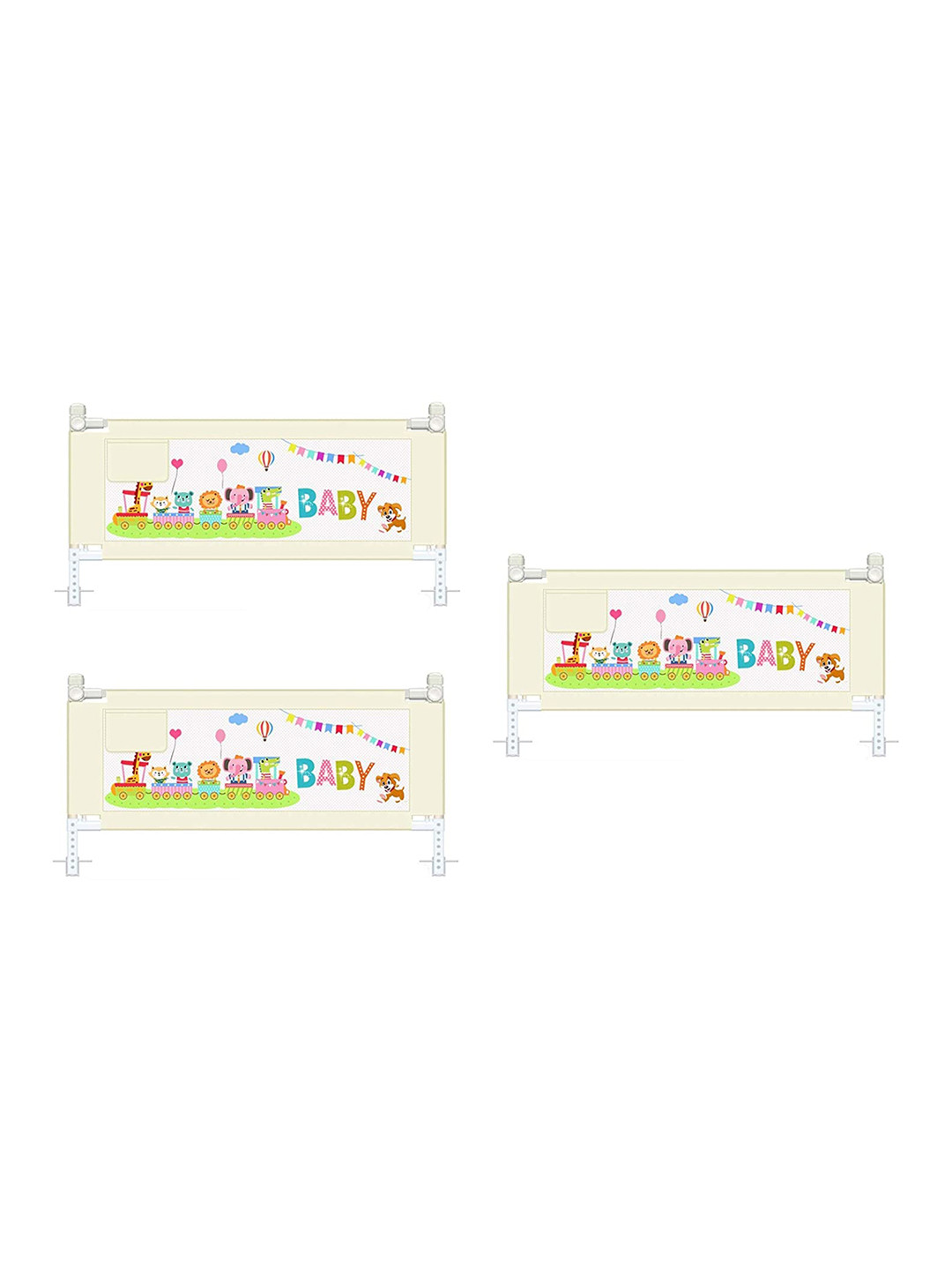 SYGA Set Of 3 Cream Coloured Newborn Rail