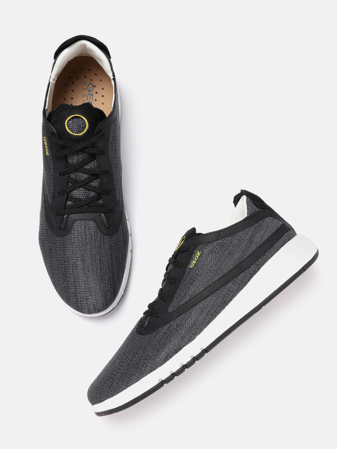 Geox Men Grey Lightweight Sneakers