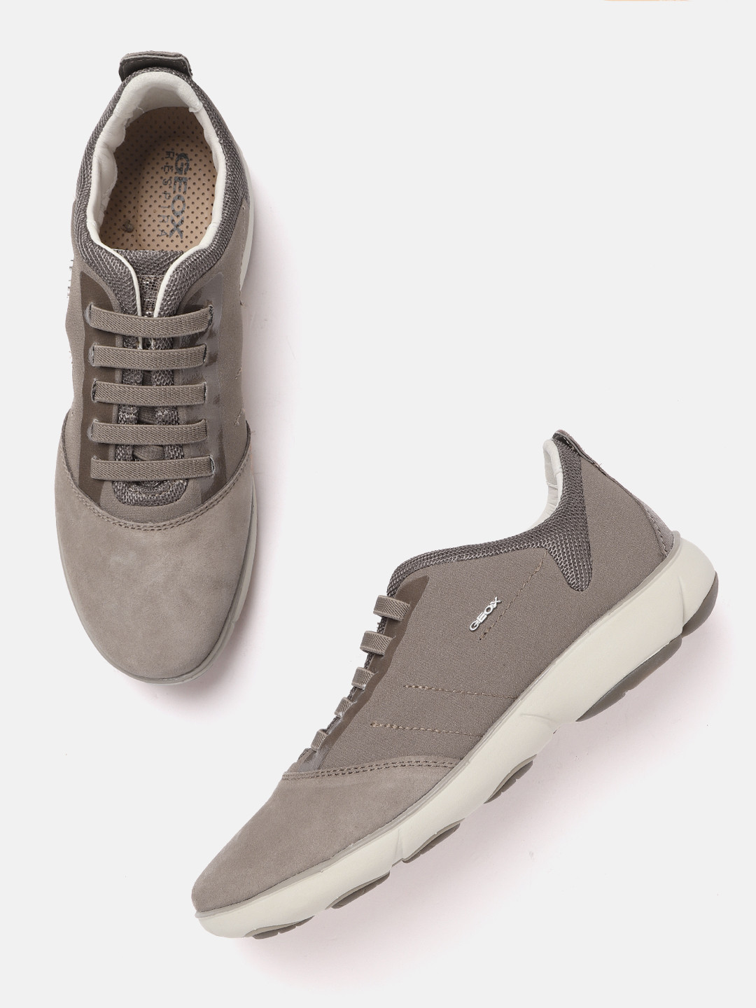 Geox Women Grey Sneakers